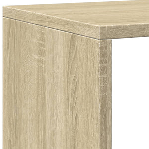 vidaXL Bookcase Sonoma Oak 137.5x29x137.5 cm Engineered Wood