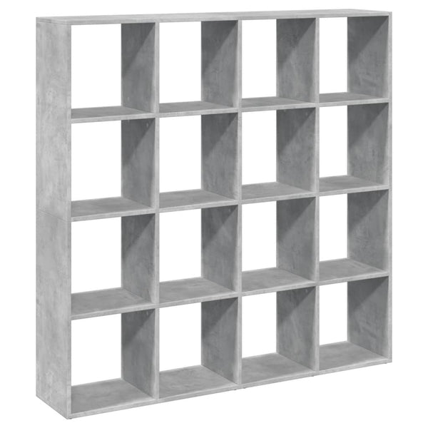 vidaXL Bookcase Concrete Grey 137.5x29x137.5 cm Engineered Wood