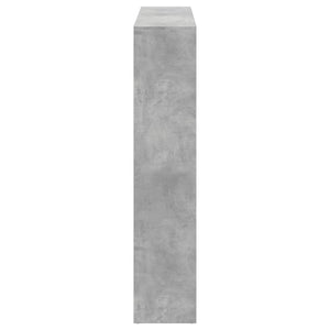 vidaXL Bookcase Concrete Grey 137.5x29x137.5 cm Engineered Wood