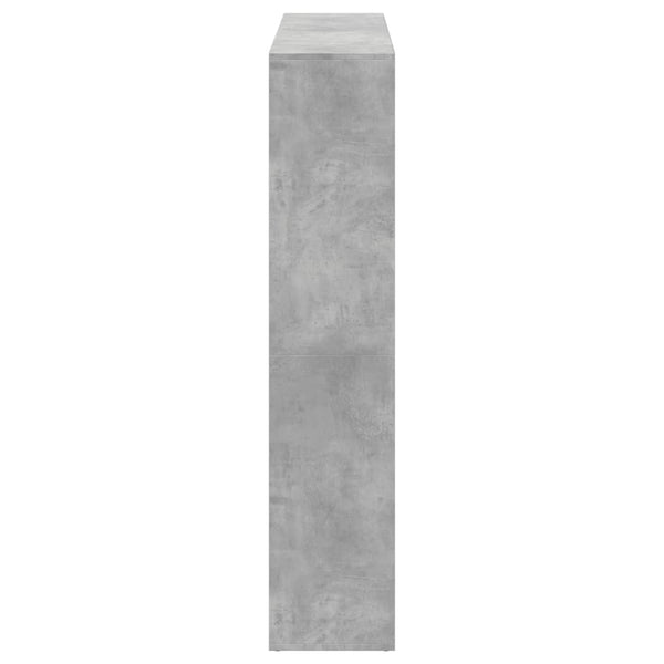vidaXL Bookcase Concrete Grey 137.5x29x137.5 cm Engineered Wood