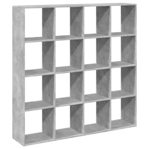 vidaXL Bookcase Concrete Grey 137.5x29x137.5 cm Engineered Wood