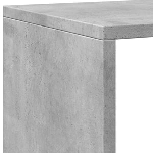 vidaXL Bookcase Concrete Grey 137.5x29x137.5 cm Engineered Wood