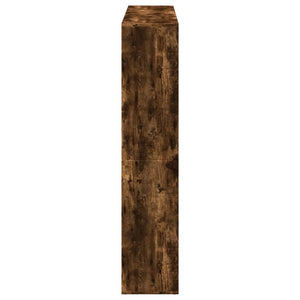 vidaXL Bookcase Smoked Oak 137.5x29x137.5 cm Engineered Wood