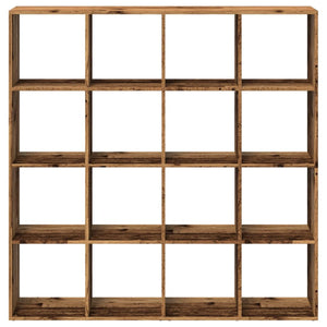 vidaXL Bookshelf Reclaimed Wood Look 137.5x29x137.5 cm Engineered Wood