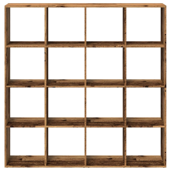 vidaXL Bookshelf Reclaimed Wood Look 137.5x29x137.5 cm Engineered Wood