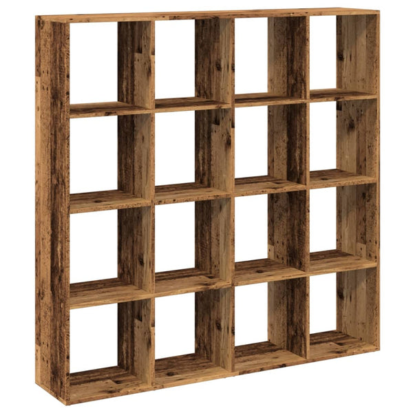 vidaXL Bookshelf Reclaimed Wood Look 137.5x29x137.5 cm Engineered Wood