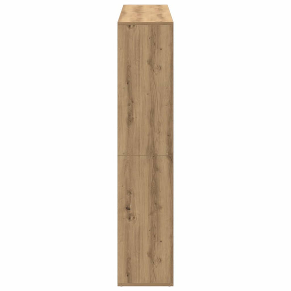 vidaXL Bookcase Artisan Oak 137.5x29x137.5 cm Engineered Wood