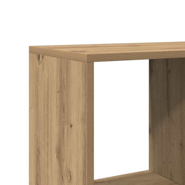 vidaXL Bookcase Artisan Oak 137.5x29x137.5 cm Engineered Wood
