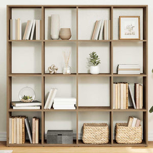 vidaXL Bookcase Artisan Oak 137.5x29x137.5 cm Engineered Wood