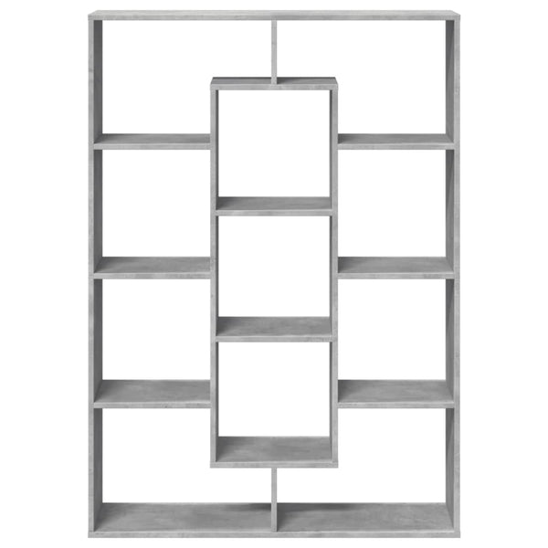 vidaXL Bookcase Concrete Gray 102x29x143 cm Engineered Wood
