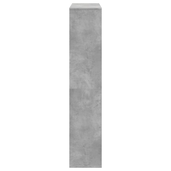 vidaXL Bookcase Concrete Gray 102x29x143 cm Engineered Wood