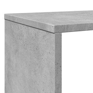 vidaXL Bookcase Concrete Gray 102x29x143 cm Engineered Wood