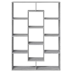 vidaXL Bookcase Sonoma Oak Grey 102x29x143 cm Engineered Wood