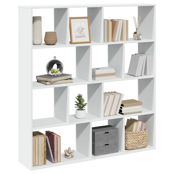 vidaXL Bookcase White 132x29x141.5 cm Engineered Wood