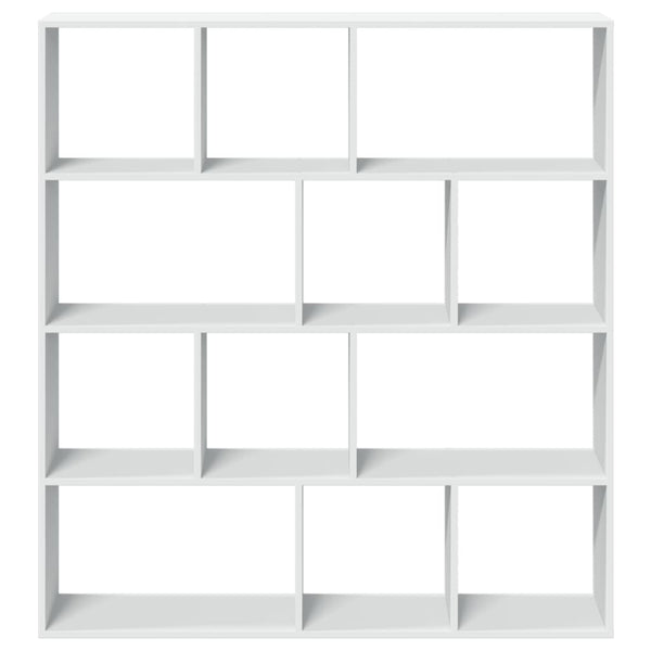 vidaXL Bookcase White 132x29x141.5 cm Engineered Wood