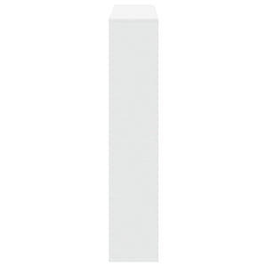 vidaXL Bookcase White 132x29x141.5 cm Engineered Wood