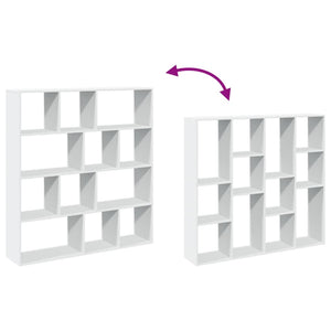 vidaXL Bookcase White 132x29x141.5 cm Engineered Wood