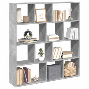 vidaXL Bookshelf Concrete Grey 132x29x141.5 cm Engineered Wood