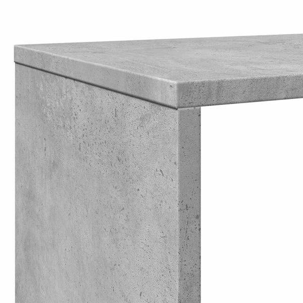vidaXL Bookshelf Concrete Grey 132x29x141.5 cm Engineered Wood