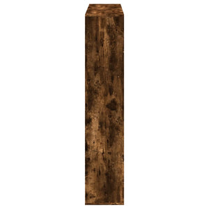 vidaXL Bookshelf Smoked Oak 132x29x141.5 cm Engineered Wood