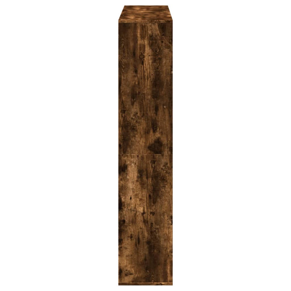 vidaXL Bookshelf Smoked Oak 132x29x141.5 cm Engineered Wood
