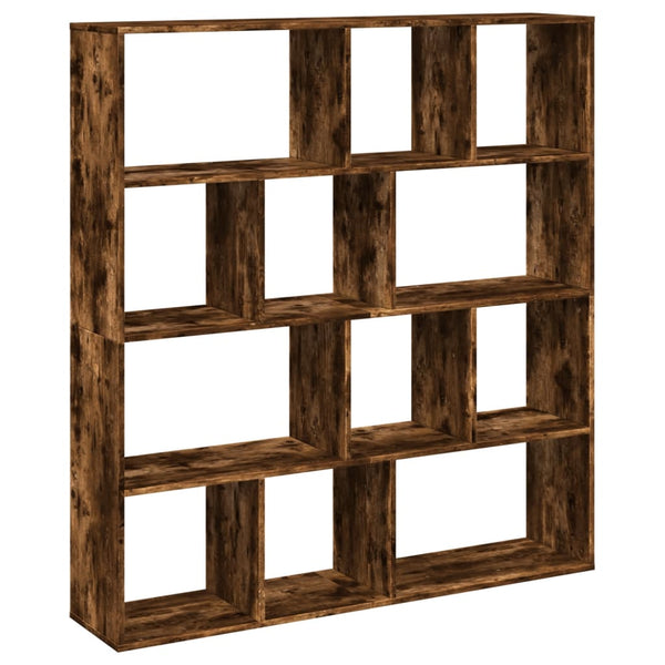 vidaXL Bookshelf Smoked Oak 132x29x141.5 cm Engineered Wood