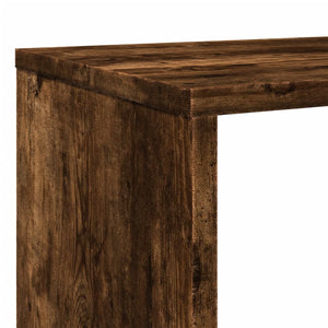 vidaXL Bookshelf Smoked Oak 132x29x141.5 cm Engineered Wood