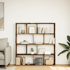 vidaXL Bookcase Reclaimed Wood Look 132x29x141.5 cm Engineered Wood