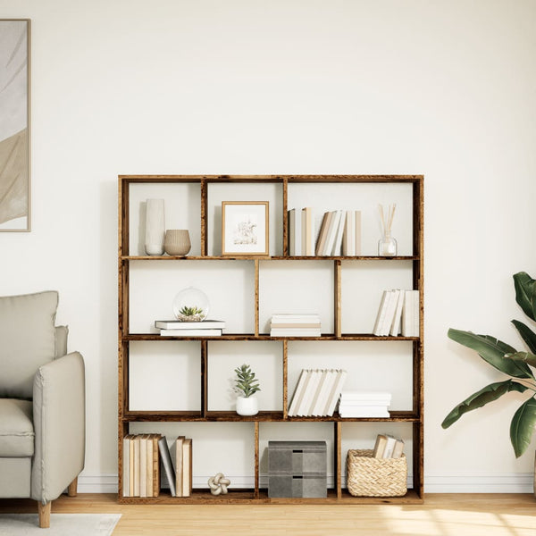 vidaXL Bookcase Reclaimed Wood Look 132x29x141.5 cm Engineered Wood
