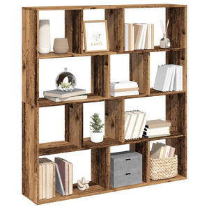 vidaXL Bookcase Reclaimed Wood Look 132x29x141.5 cm Engineered Wood
