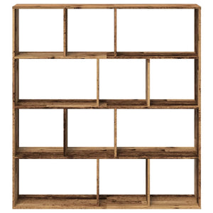 vidaXL Bookcase Reclaimed Wood Look 132x29x141.5 cm Engineered Wood