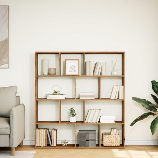 vidaXL Bookcase Artisan Oak 132x29x141.5 cm Engineered Wood