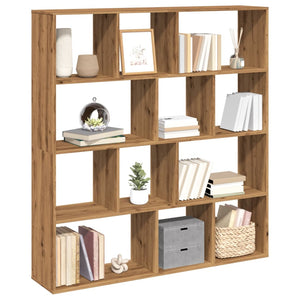 vidaXL Bookcase Artisan Oak 132x29x141.5 cm Engineered Wood