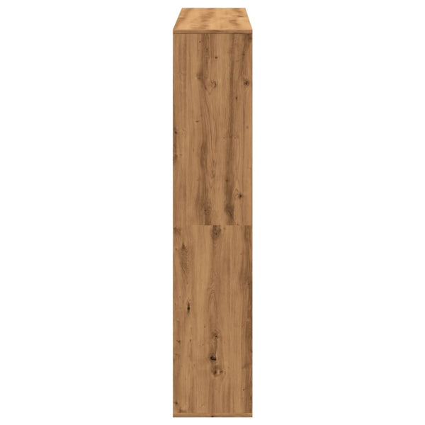 vidaXL Bookcase Artisan Oak 132x29x141.5 cm Engineered Wood