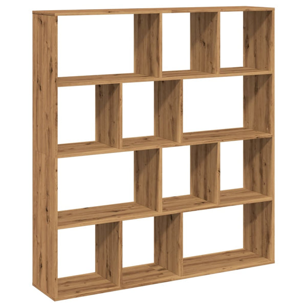 vidaXL Bookcase Artisan Oak 132x29x141.5 cm Engineered Wood