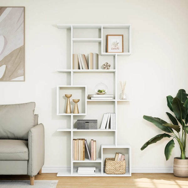 vidaXL Bookcase White 92x29x188 cm Engineered Wood