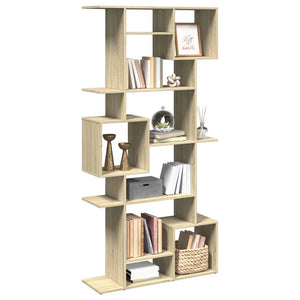 vidaXL Sonoma Oak Bookcase 92x29x188 cm Engineered Wood