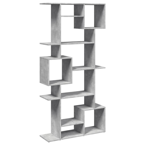vidaXL Bookcase Concrete Grey 92x29x188 cm Engineered Wood