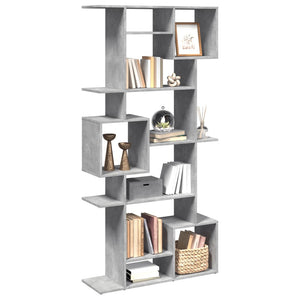 vidaXL Bookcase Concrete Grey 92x29x188 cm Engineered Wood