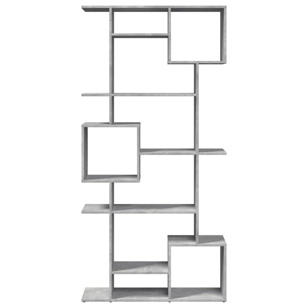 vidaXL Bookcase Concrete Grey 92x29x188 cm Engineered Wood