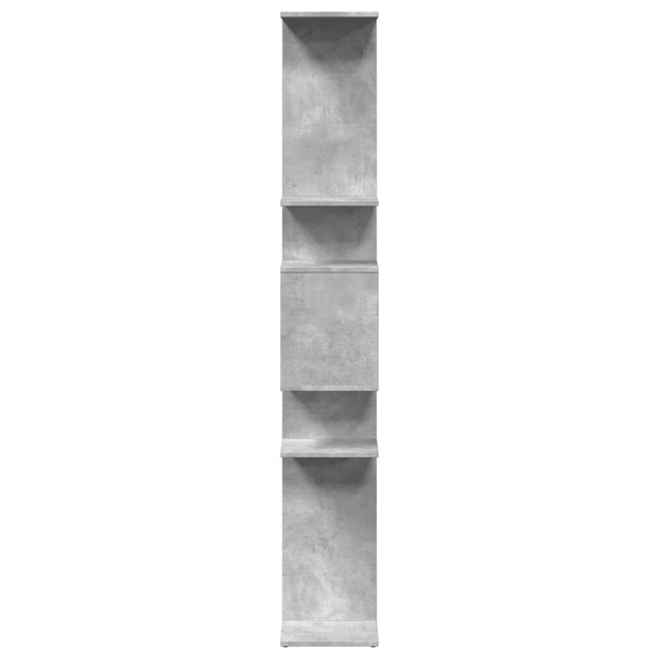 vidaXL Bookcase Concrete Grey 92x29x188 cm Engineered Wood
