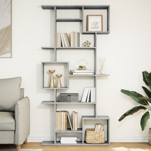 vidaXL Bookcase Concrete Grey 92x29x188 cm Engineered Wood