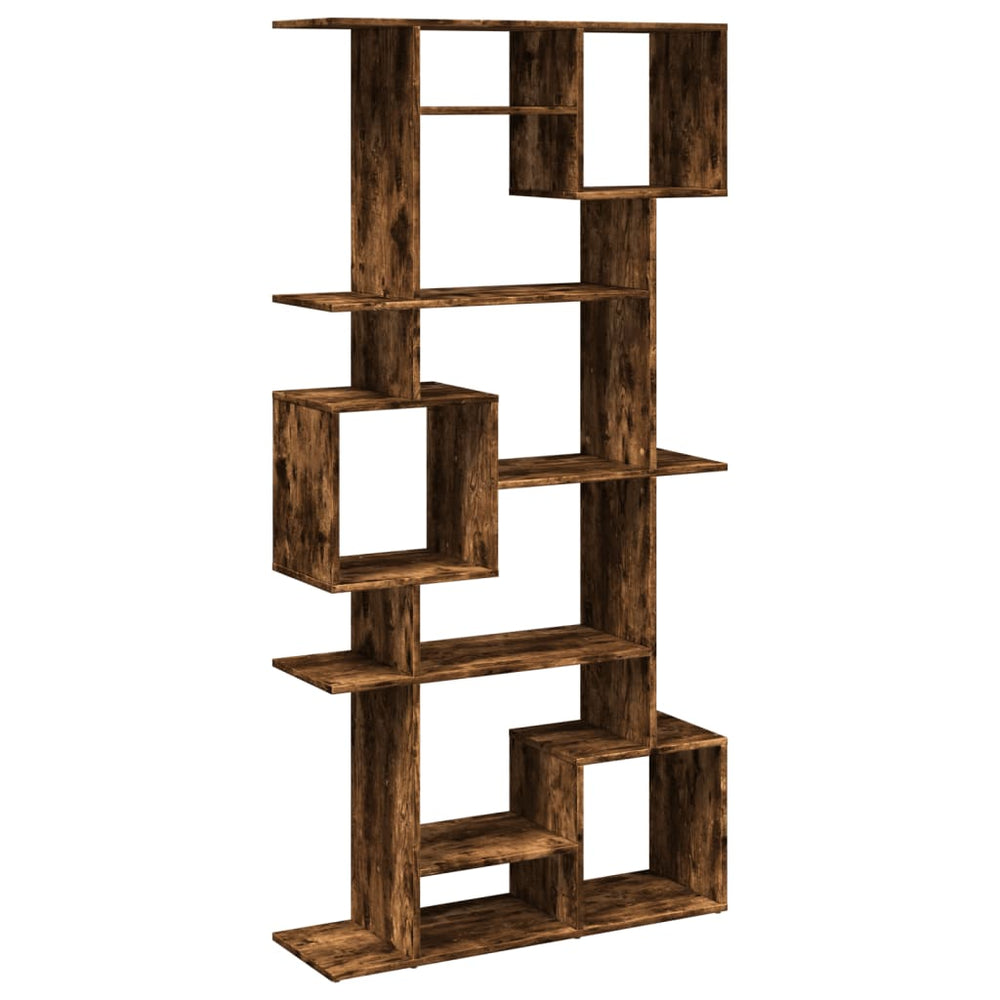 vidaXL Bookshelf Smoked Oak 92x29x188 cm Engineered Wood