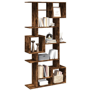 vidaXL Bookshelf Smoked Oak 92x29x188 cm Engineered Wood