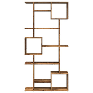 vidaXL Bookshelf Smoked Oak 92x29x188 cm Engineered Wood