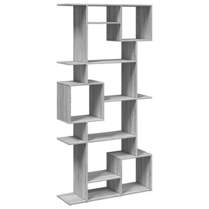 vidaXL Bookcase Grey Sonoma 92x29x188 cm Engineered Wood