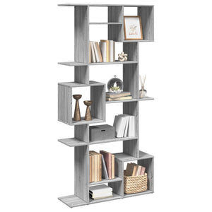 vidaXL Bookcase Grey Sonoma 92x29x188 cm Engineered Wood