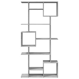 vidaXL Bookcase Grey Sonoma 92x29x188 cm Engineered Wood