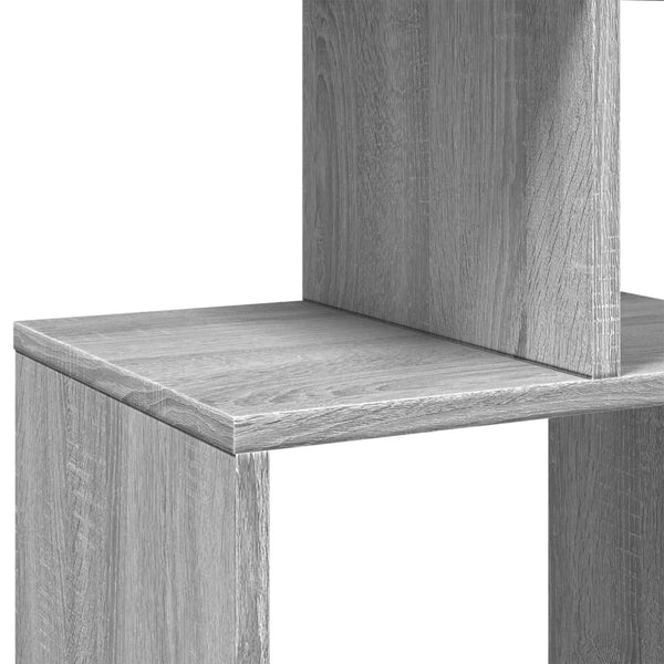 vidaXL Bookcase Grey Sonoma 92x29x188 cm Engineered Wood