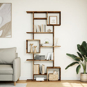 vidaXL Bookcase Reclaimed Wood Look 92x29x188 cm Engineered Wood